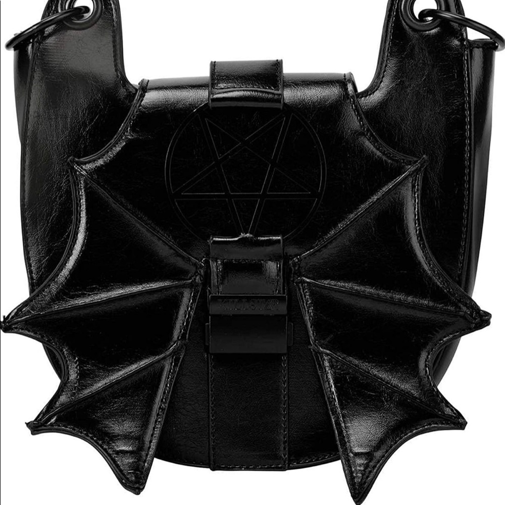 Killstar Black Bat Wing Crossbody Purse- Limited Edition